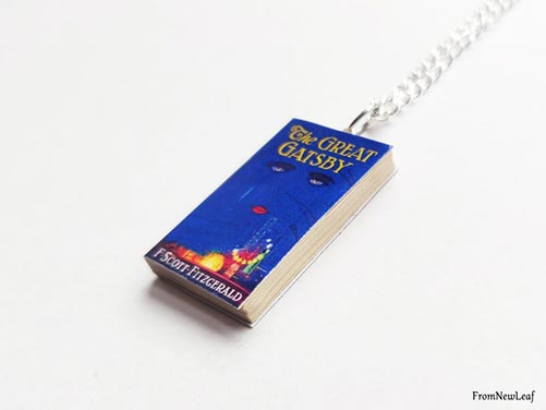 Personalized Book Necklace