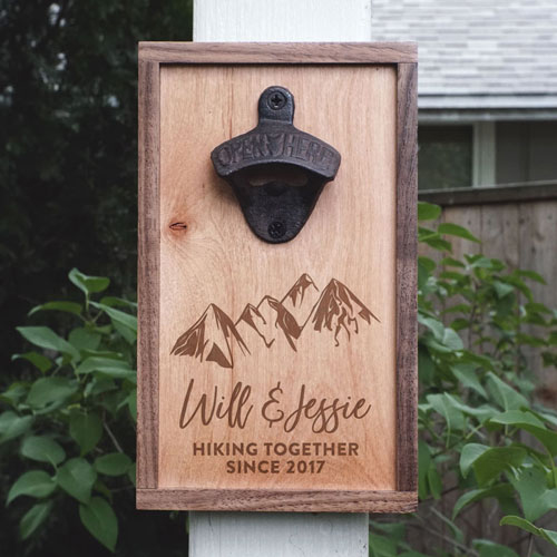 Personalized Hiking Bottle Opener