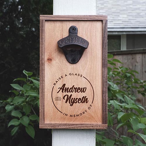 Personalized Wooden Bottle Opener