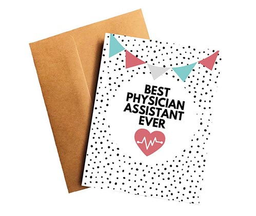 physician assistant gift thank you card