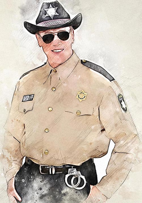 Custom Portraits for Police Officers