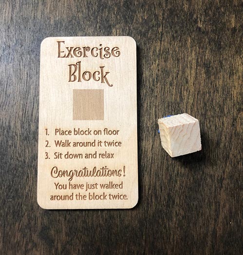 Exercise Block - Funny Retired Gifts