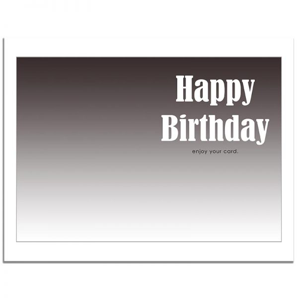 7x10 Enjoy Your Card Folded Happy Birthday Greeting Card