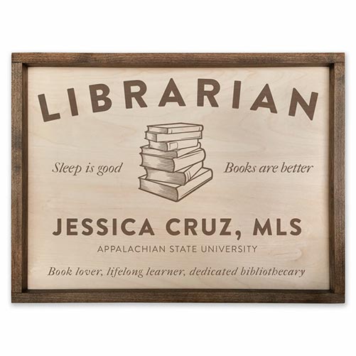 Professional Pacific Crest Sign for Librarians