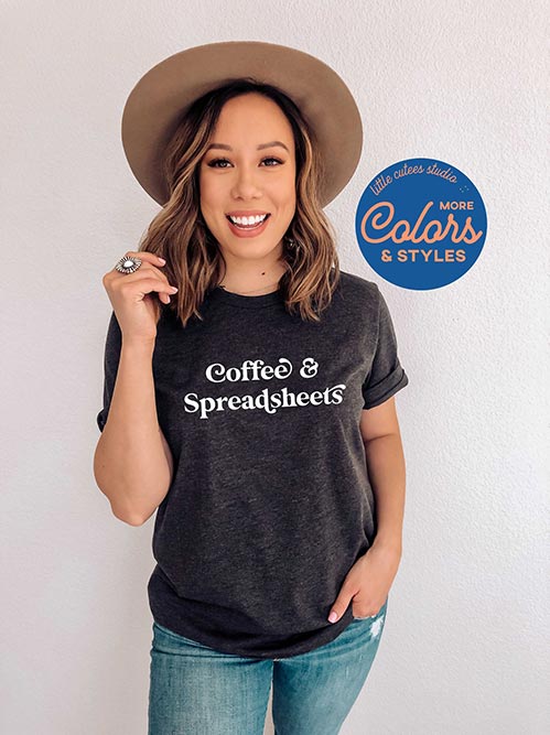 Coffee & Spreadsheets T-Shirt