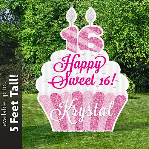 Large Sweet 16 Yard Sign