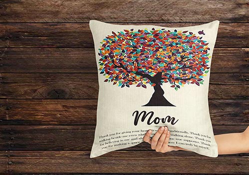 Message Tree Pillows for Mom