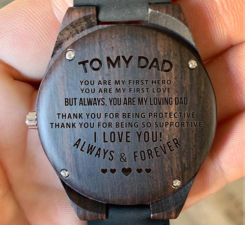 To My Dad- Personalized Watch
