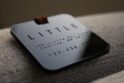 Sleek Personalized Luggage Tag