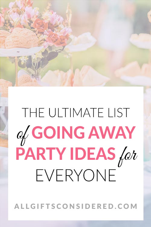 farewell party ideas