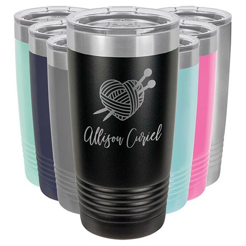 Personalized Knitter Tumblers