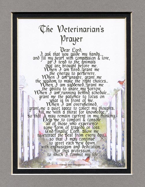 The Veterinarian's Prayer