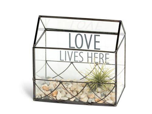 "Love Lives Here" Terrarium