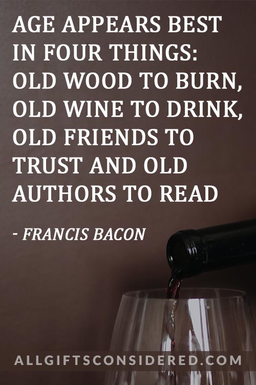 Classy Wine Quotes: Old Books Old Wine