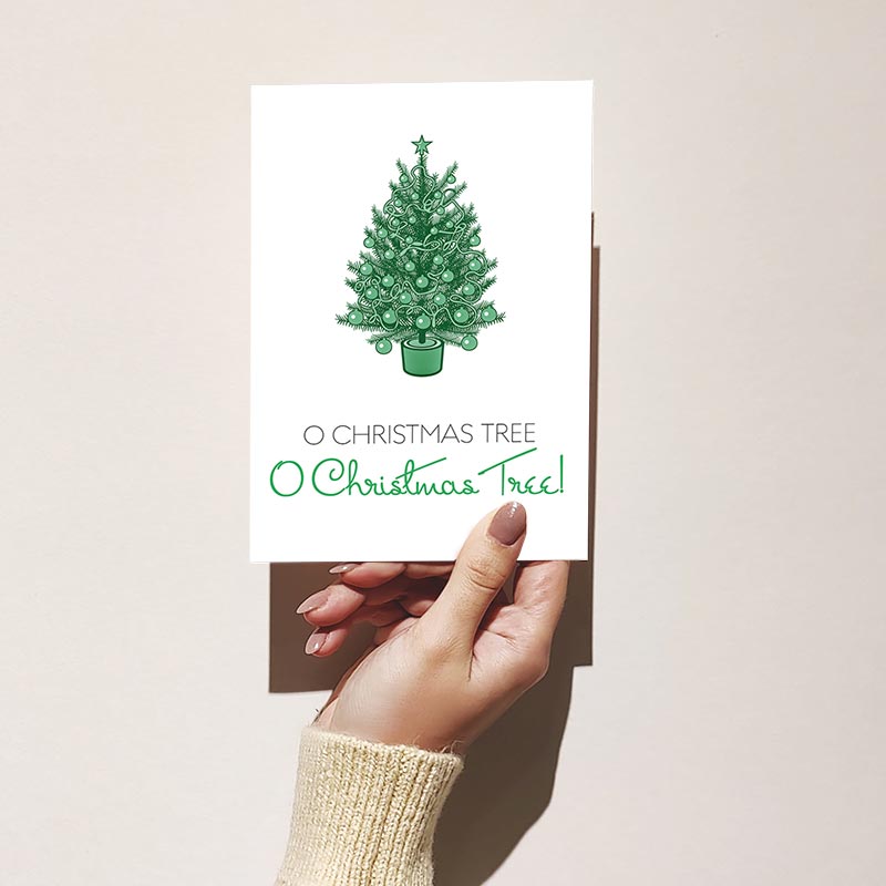 O Christmas Tree! Merry Christmas Greeting Card