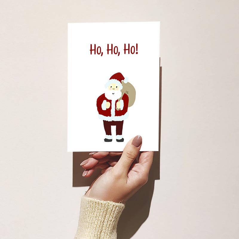 Santa Claus Themed Christmas Card