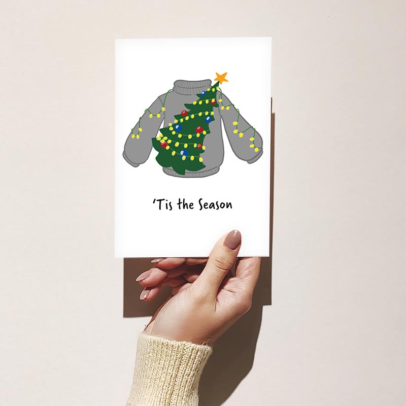 'Tis the Season Merry Christmas Greeting Card