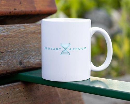 White DNA Mutant & Proud Mug